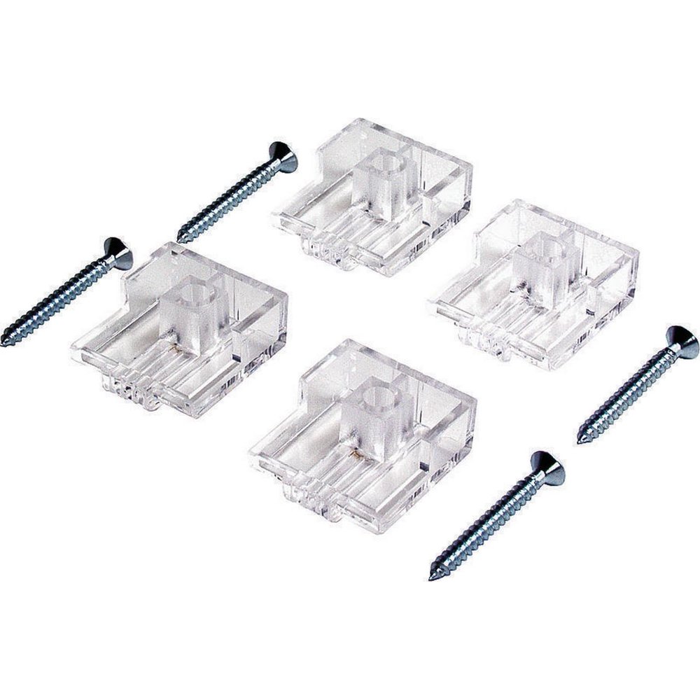 ProSource Heavy Duty Mirror Holder Plastic Clear