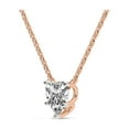 thumbnail image 3 of Lab Diamond Pendant Necklace For Women | 5 Ct IGI Certified Heart Lab Grown Diamond | Amalia Heart Solitaire Diamond Pendant With Gold Chain | 14K Rose Gold | FG-VS Quality, 3 of 6