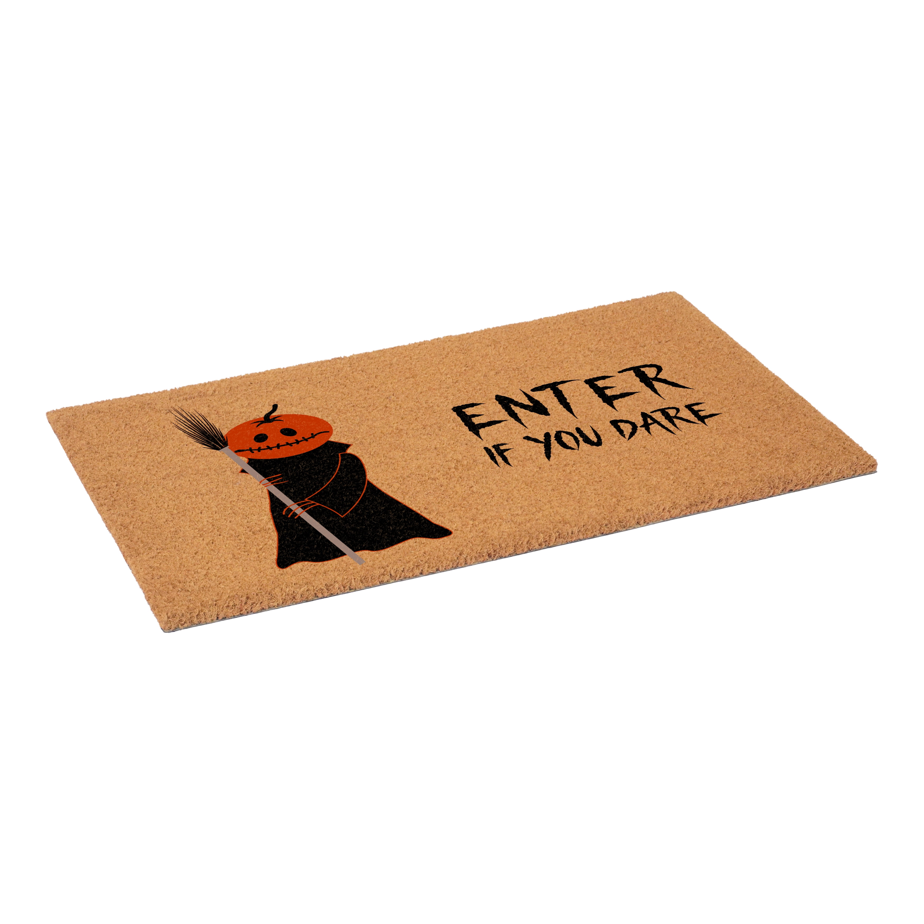 Calloway Mills 114771729 Scary Pumpkin Enter If You Dare Doormat, 17"x29"