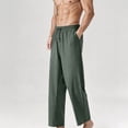 thumbnail image 2 of Eagokdc Stretch Pants for Men Casual Summer Loose Exercise Drawstring Jogging Big And Tall Pant With Pockets Size S-4XL, 2 of 7