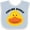 Blue and White, variant on Inktastic Duck Feeling Ducky Boys or Girls Baby Bib