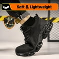 thumbnail image 5 of LAoutun Mens Steel Toe Shoes Lightweight Safety Work Shoes Cushioned Steel Toe Sneakers Construction, 5 of 6