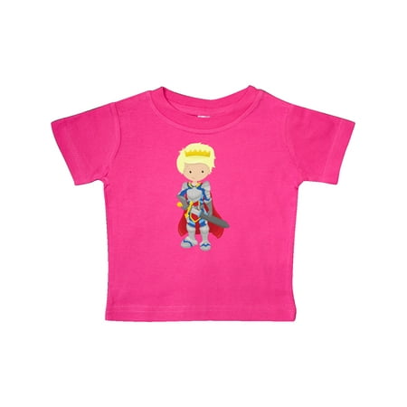 

Inktastic Boy Prince Knight In Shining Armor Blond Hair Gift Baby Boy T-Shirt