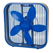 New Holmes HABF20 20 Inch 3 Speed Durable Air Circulator Metal Box Fan - Blue