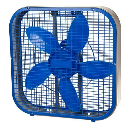 New Holmes HABF20 20 Inch 3 Speed Durable Air Circulator Metal Box Fan - Blue
