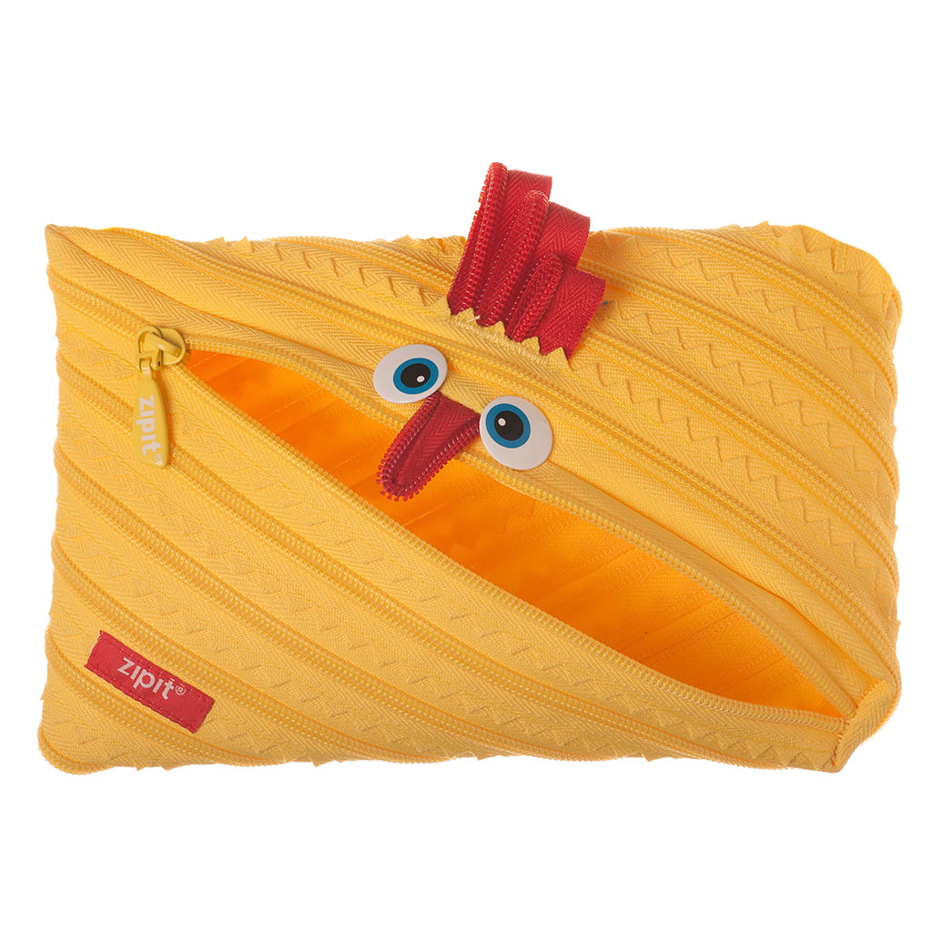 ZIPIT Animals Pencil Case for Kids, Holds up to 30 Pens, Machine Washable,  Made of One Long Zipper! (Chicken) - Walmart.com