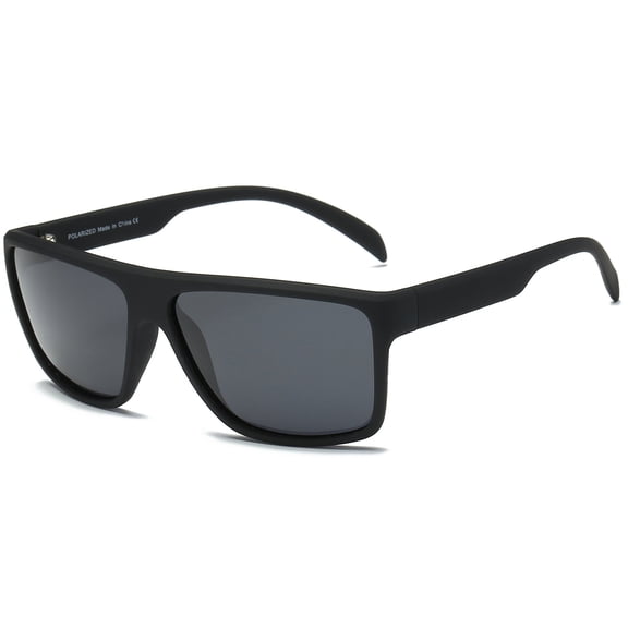 Black Narrow Frame Square Sunglasses - Dark Lens UV Protection Daily Minimalist Eyewear