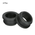 thumbnail image 3 of Uxcell 4Pcs Tapas de Grommet de Caucho de Snap Montaje Diámetro 24mm ID 19mm Sello Antirayaduras Caja Eléctrica Cable Tubería Negra, 3 of 6