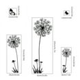 thumbnail image 5 of Vinilo decorativo FLORES DE DIENTE DE LEÓN negro (150x114 cm) I mariposa plantas rama de árbol I adhesivo adhesivo de pared para salón dormitorio cocina oficina adulto niño Vinilos decorativos, 5 of 5