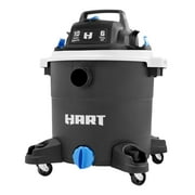 HART VOC1012PF 3703 10 Gallon 6 Peak HP Poly Wet/Dry Vacuum with Locking Accessories