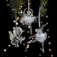 thumbnail image 4 of Adornos navideños para el hogar, adornos de acrílico de cristal, copos de nieve, alce, colgantes para árbol de Navidad, regalo de Año Nuevo 2024, 4 of 5