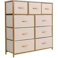 thumbnail image 4 of Prime Garden 9 Drawers Dresser for Kids Room High Storage Tower Furniture, Gold, 4 of 9
