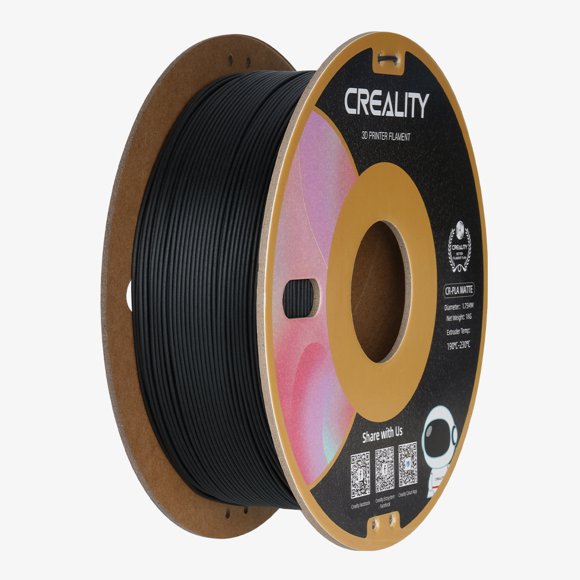 Creality CR-PLA Matte 3D Printing Filament,1.0Kg 1.75mm, Matte Black