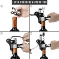 thumbnail image 3 of OPUX Premium Rabbit Wine Opener Set | Wine Tool Accessories with Rabbit Corkscrew Opener, Aerator, Stopper, Foil Cutter | Wine Bottle Opener Kit Gift Box for Housewarming, 3 of 7