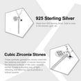 thumbnail image 2 of Silver Mama Necklace - 925 Sterling Silver with Cubic Zirconia Stone - Mom Pendant Necklace - Mixed Charm Necklace, 2 of 6