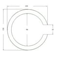 thumbnail image 4 of Calcomanía con Agujero de Sonido Yuyangstore Para Guitarra Acústica de 38/39 Pulgadas Interior 94 mm, 4 of 6