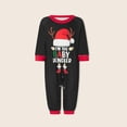 thumbnail image 1 of 2 Piece Matching Set Letter Printed Patchwork  Homewear Suits (Black S Men ), 1 of 8