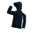 thumbnail image 1 of Camisa con capucha y protección solar para hombre, suave, para actividades al aire libre, escalada en roca XL Negro con Blanco, 1 of 9