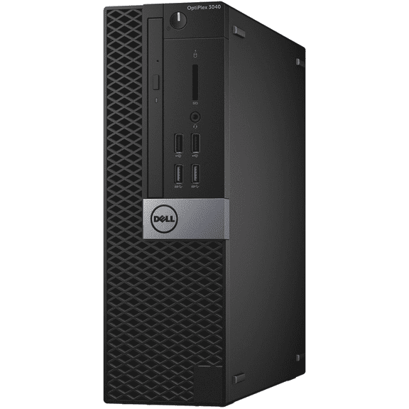 Pre-Owned Dell OptiPlex 3040 Desktop Tower Computer, Intel Core i5, 8GB RAM, 500GB HD, DVD-ROM, Windows 10 Pro, Black