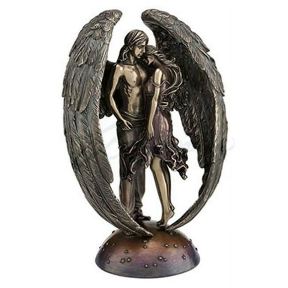 Veronese Design WU76849A4 Sculpture Ange Gardien par Selina Fenech - Bronze