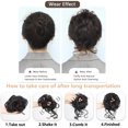 thumbnail image 4 of Women Light Brown Hair Buns,Dylanm Curly Wavy Ponytail Hair Scrunchies, Hair Extensions Wrap Messy Hair Bun, 4 of 6