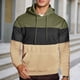 thumbnail image 1 of MHFRRA Sudadera Informal con Capucha y Manga Larga con Diseño de Color para Ropa Deportiva, Cómoda y Ligera Verde, 1 of 7