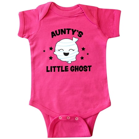 

Inktastic Cute Aunty s Little Ghost with Stars Gift Baby Girl Bodysuit