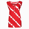 thumbnail image 5 of Kaprioy Womens Summer Tops Women's Summer Boho Tie Dye Sleeveless Tank Tops Button Blouse Loose Casual Striped Vest T-shirt Plus Size, 5 of 6