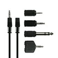 thumbnail image 2 of Xtreme Cables 50655 3.5 mm. Audio Adapter Kit With Cable, 5 ft. - Black, 2 of 2