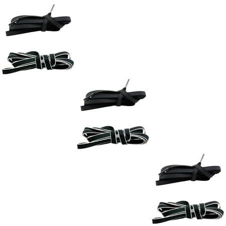 

6 Pairs Reflective Shoelaces for Sneakers Flat Colorful White Holographic Material