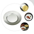 thumbnail image 4 of Stainless Steel Disc Desert Serving Plate Small Plates Korean Platter Kitchen White, 4 of 6