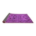 thumbnail image 2 of Ahgly Company Indoor Round Oriental Purple Industrial Area Rugs, 3' Round, 2 of 4