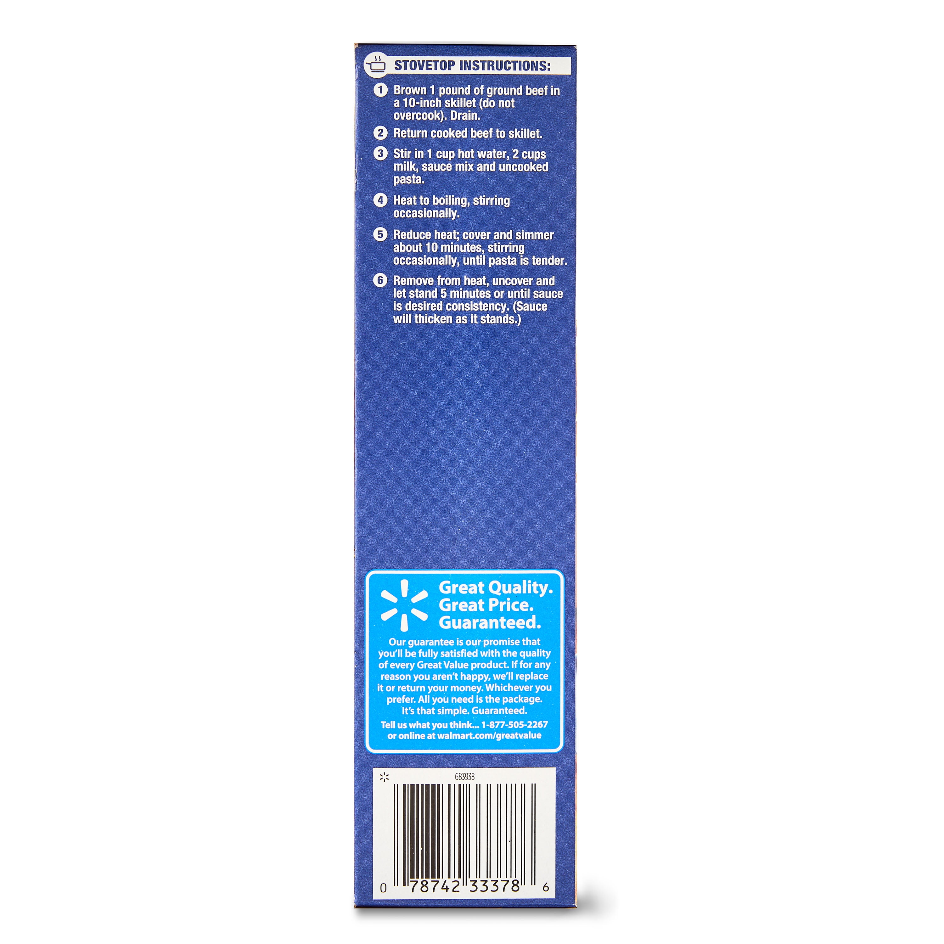 (10 pack) Great Value Stroganoff Pasta Skillet Dinner, 5.6 oz