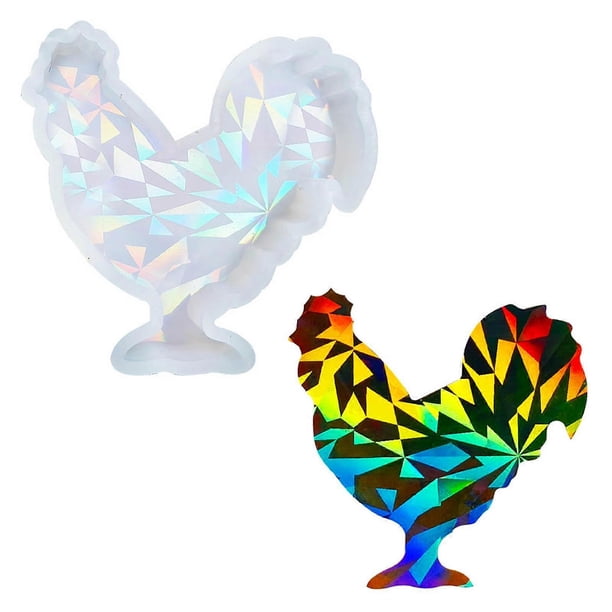 Rooster Statue Silicones Candle Molds for Candle Soap Home Decoration Epoxy Resins Silicones Molds for Gypsum Decoration