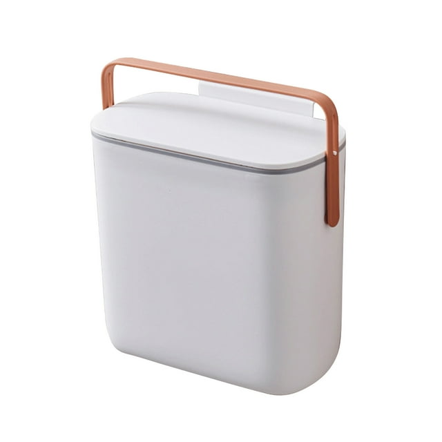 EGNMCR Foldable And Hanging Plastic Garbage Bin Kitchen Garbage Bin Wall Mounted Small Garbage Bin garbage can