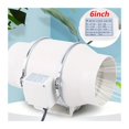 thumbnail image 4 of 4'' 5'' 6" Inline Duct Fan Ventilation Exhaust Blower Fans Quiet for Ducting ,High Performance, 4 of 7