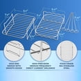 thumbnail image 3 of Yeacher 6 PCS Non-Stick 8 Inch Air Fryer Accessories Set Cake Baking Barrel Pizza Cupcake Pans Skewer Toast Racks Food Tongs Replacement for Ninja Foodi DualZone DZ201/401 Dual Basket Air Fryer, 3 of 7