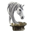 thumbnail image 4 of TISHITA Horse Head Statue Desktop Animal Bust Sculpture for Office Bookshelf Centerpiece Decoration Birthday Gift White, 4 of 8