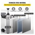 thumbnail image 3 of Cheese Warmer with Pump, 2.4Qt Stainless Steel Hot Fudge Dispenser, 650W Adjustable Temp 30-110°C, for Restaurant Commercial Use - Caramel & Sauce, 3 of 7