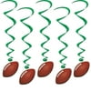 3 Packages - Football Whirls (5/Package) by Beistle Party Supplies