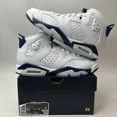thumbnail image 1 of N I-K-E A i r-Jor-dan 6 Retro GS “Midnight Navy” 384665-141 5.5Y/Women’s 7 New, 1 of 5