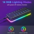 Amazon 36w powered usb hub acasis 7 ports usb 30 data hub