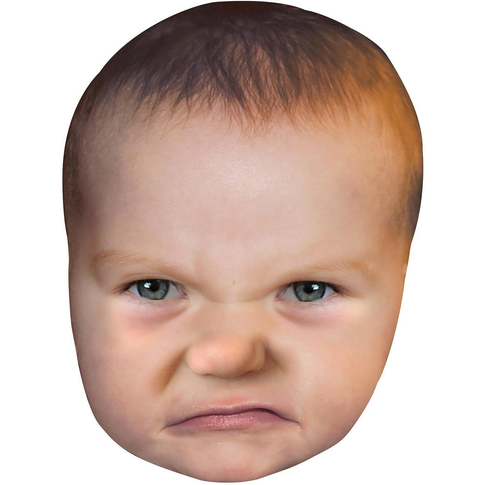 Giant Baby Head Mask Adult Halloween Accessory