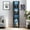 Black, variant on Stackable Storage Unit | Used as Buffet Table in Dining Area | E1 Particleboard Build | Addresses Inadequate Storage