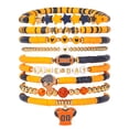 thumbnail image 2 of Game Day Bracelets Stackable Sports Football Charm Bracelets Elasticated Football Themed Bracelets Set for Women Men Football Fans Boho Summer Beach Jewelry, 2 of 8