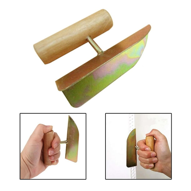 Corner Trowel Wooden Handle 90 Degree Angle Cement Finishing Wall