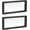 Black, variant on Floating Frame Display Holder Stand 3D Jewelry Box 4.33 x 0.79 Inch White for Ring Necklace Bracelet Earring Pack of 2 inch
