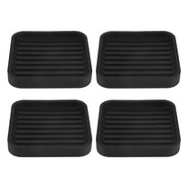 4Pcs Square Rubber Furniture Caster Cups Anti-Sliding Furniture Pads Bed Stopper Floor Pr C4632