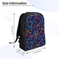 thumbnail image 4 of Balery Multicolor Bowling Mochila - Mochila Estilosa y Duradera para Laptop de 15 Pulgadas con Tela Oxford Impermeable, 4 of 8