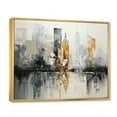 thumbnail image 2 of Designart "modern Cityscape IV" Abstract Collages Floater Framed Canvas Wall Art, 2 of 7